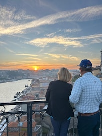 Sunset on the bridge
