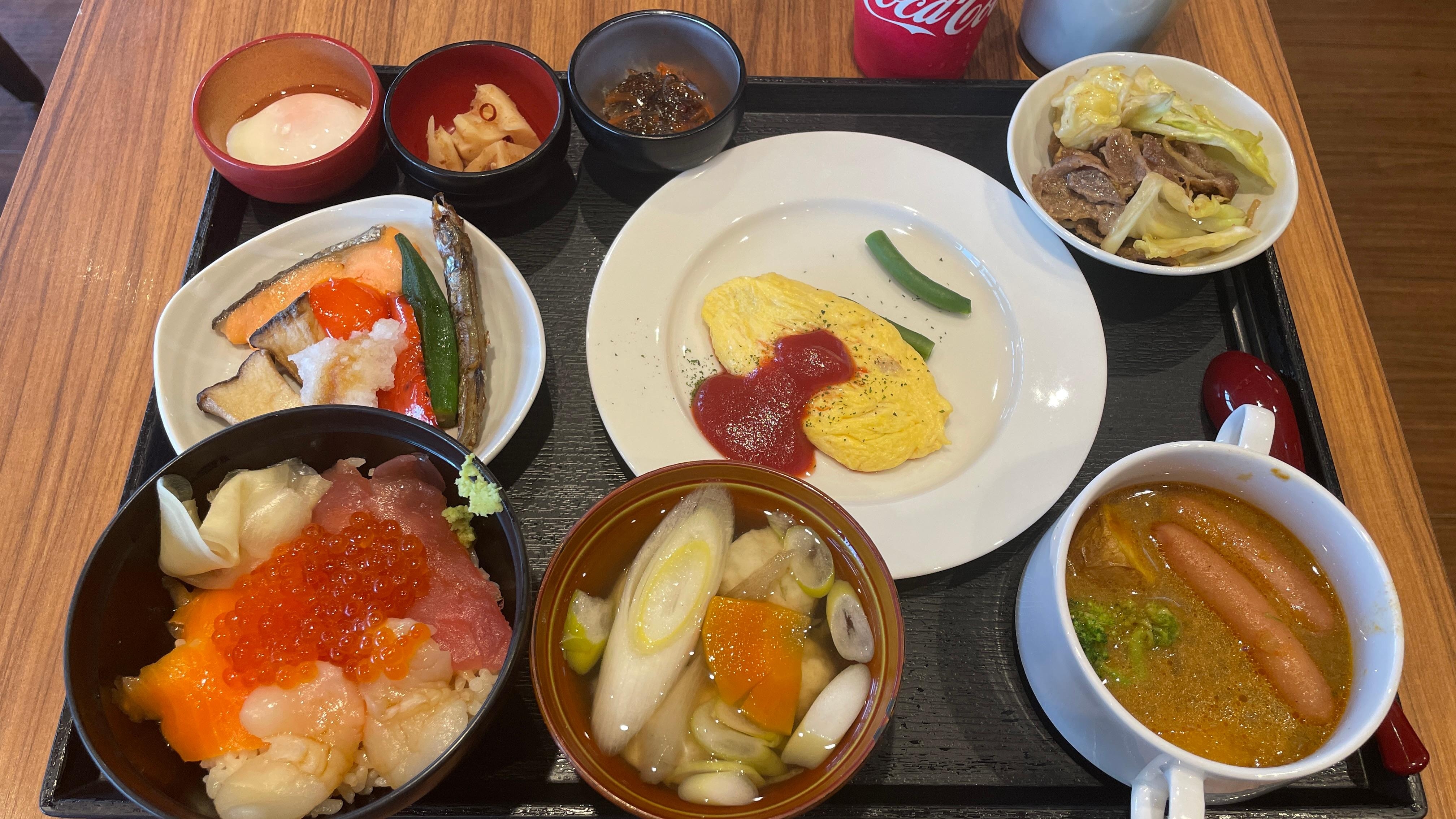 朝食ビュッフェ