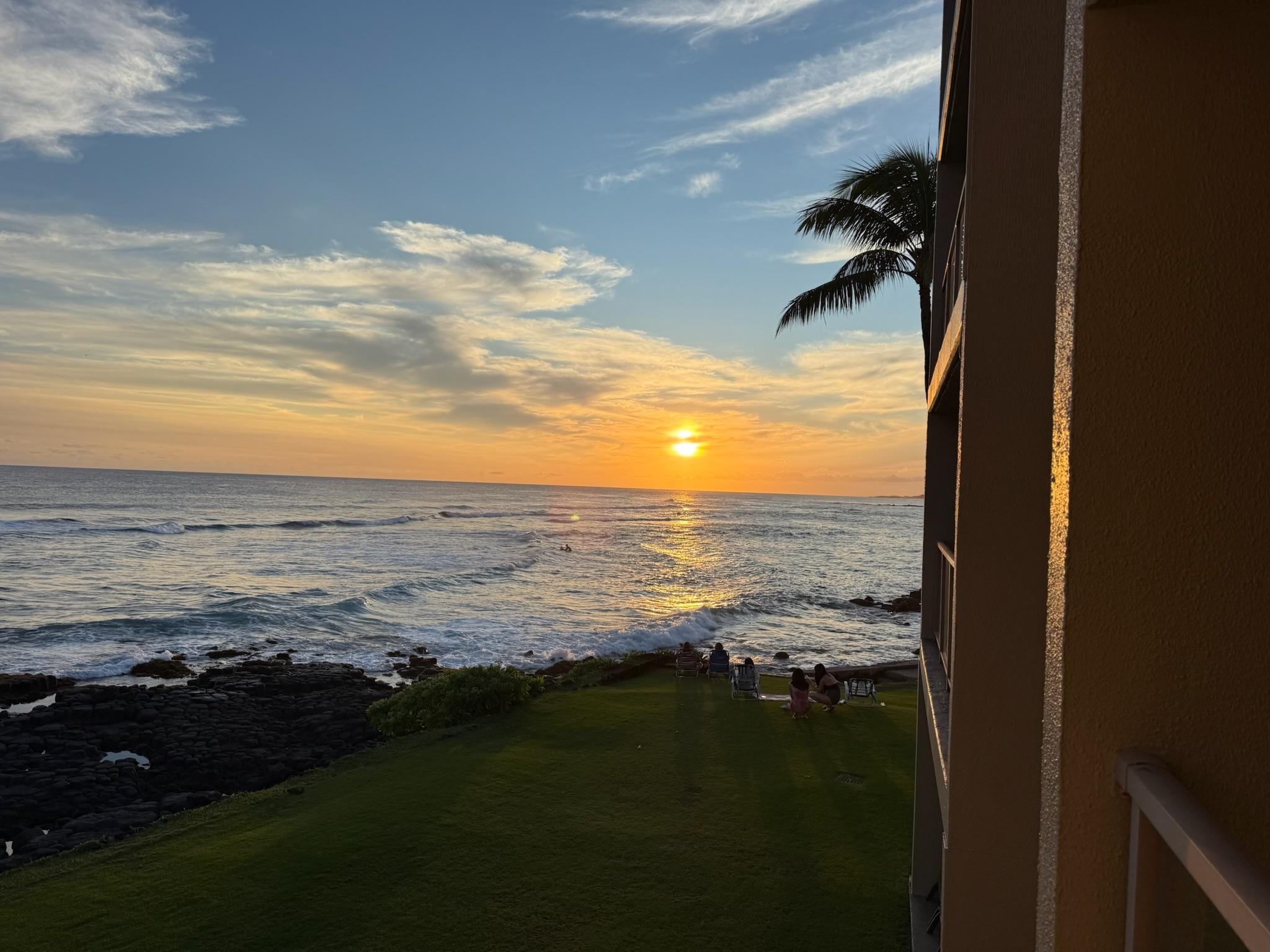 Sunset from condo balcony 