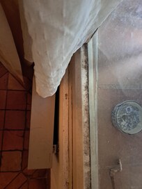 Layer of dust on windowsill