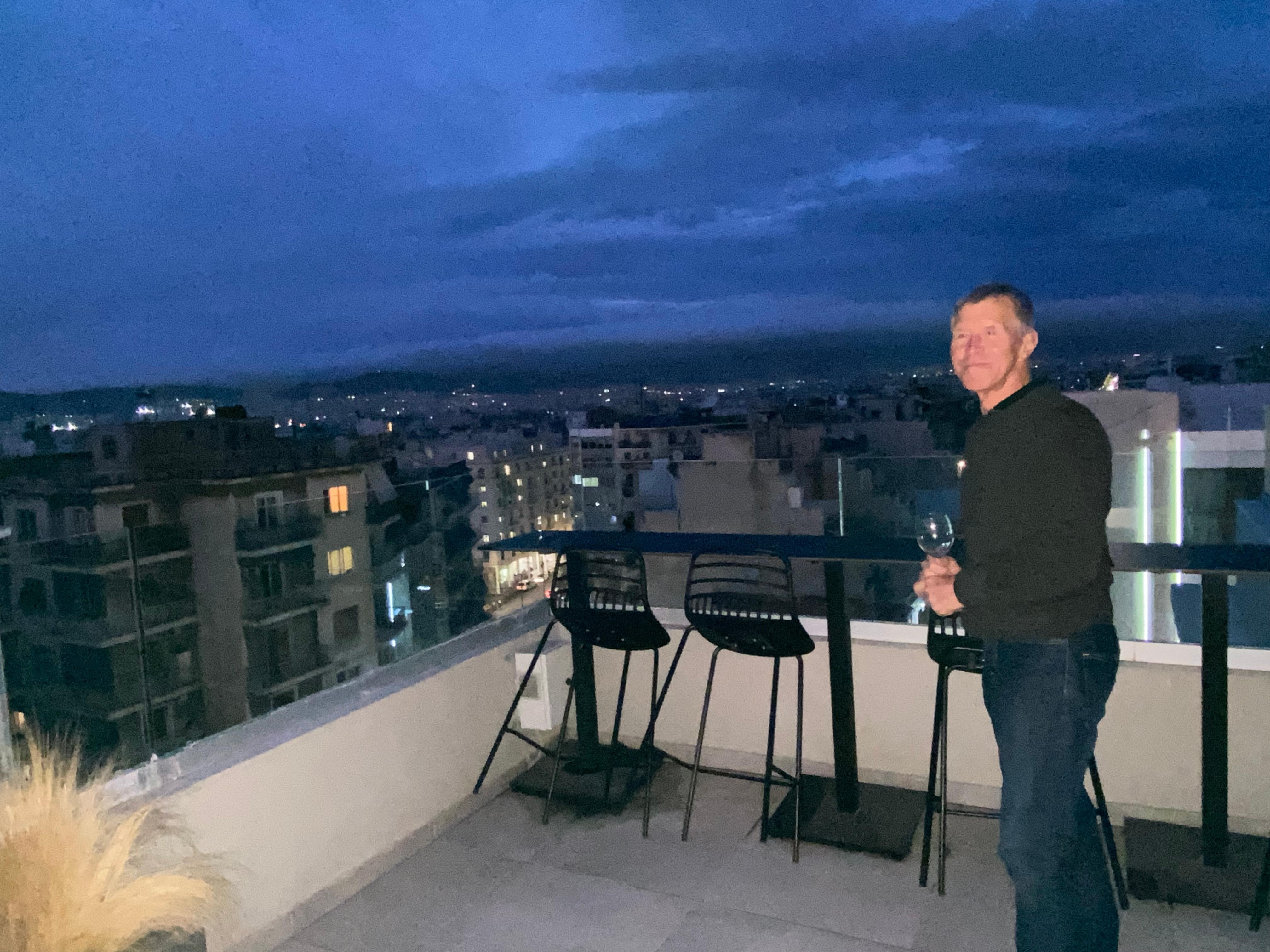 Roof top area. Great views!