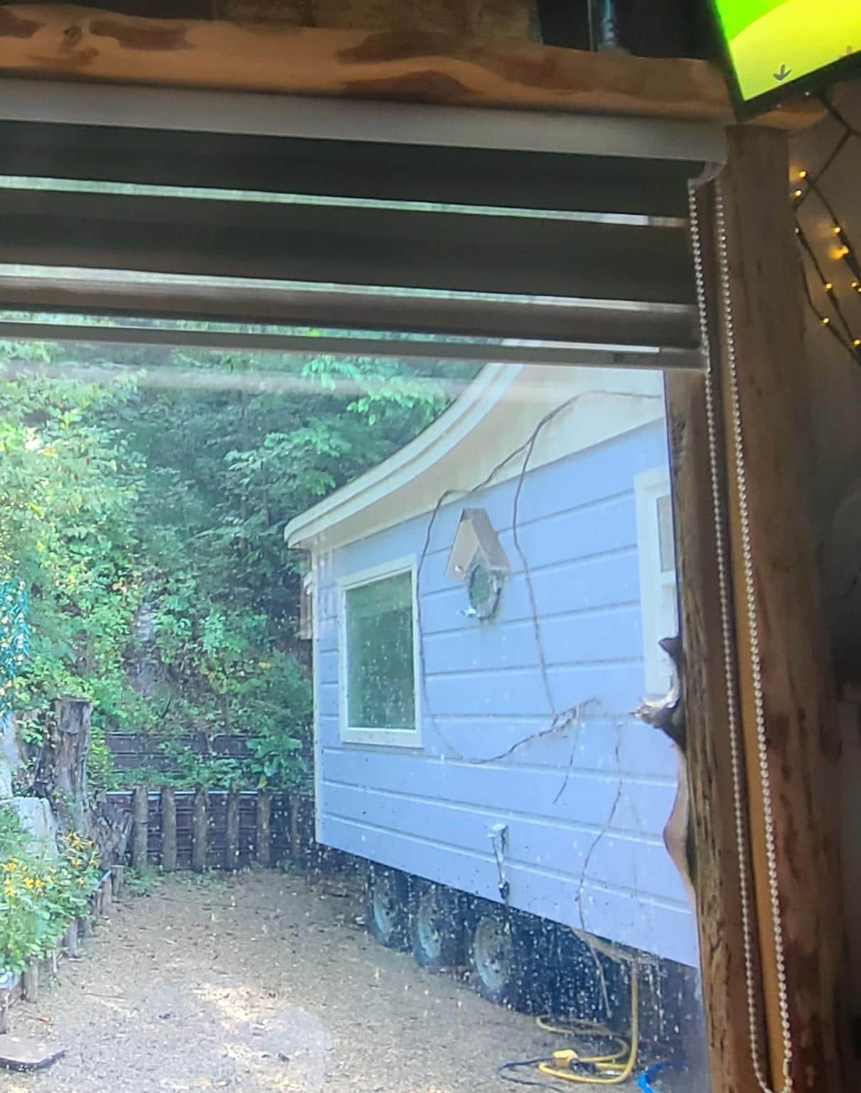 View from couch/pull-out bed inside The Enchanted Forest.