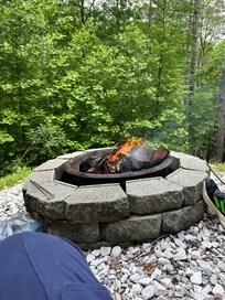 Toasted marshmallows around the fire-pit. Yum!