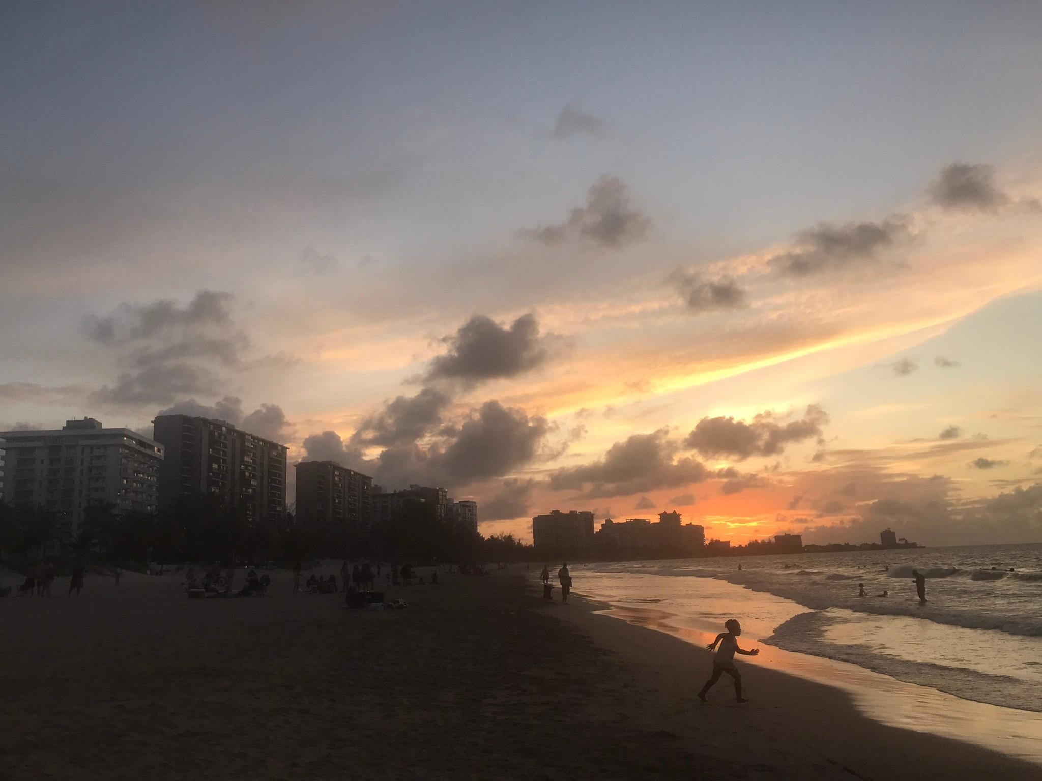 Sunset from beach