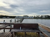 View of condos from the pier