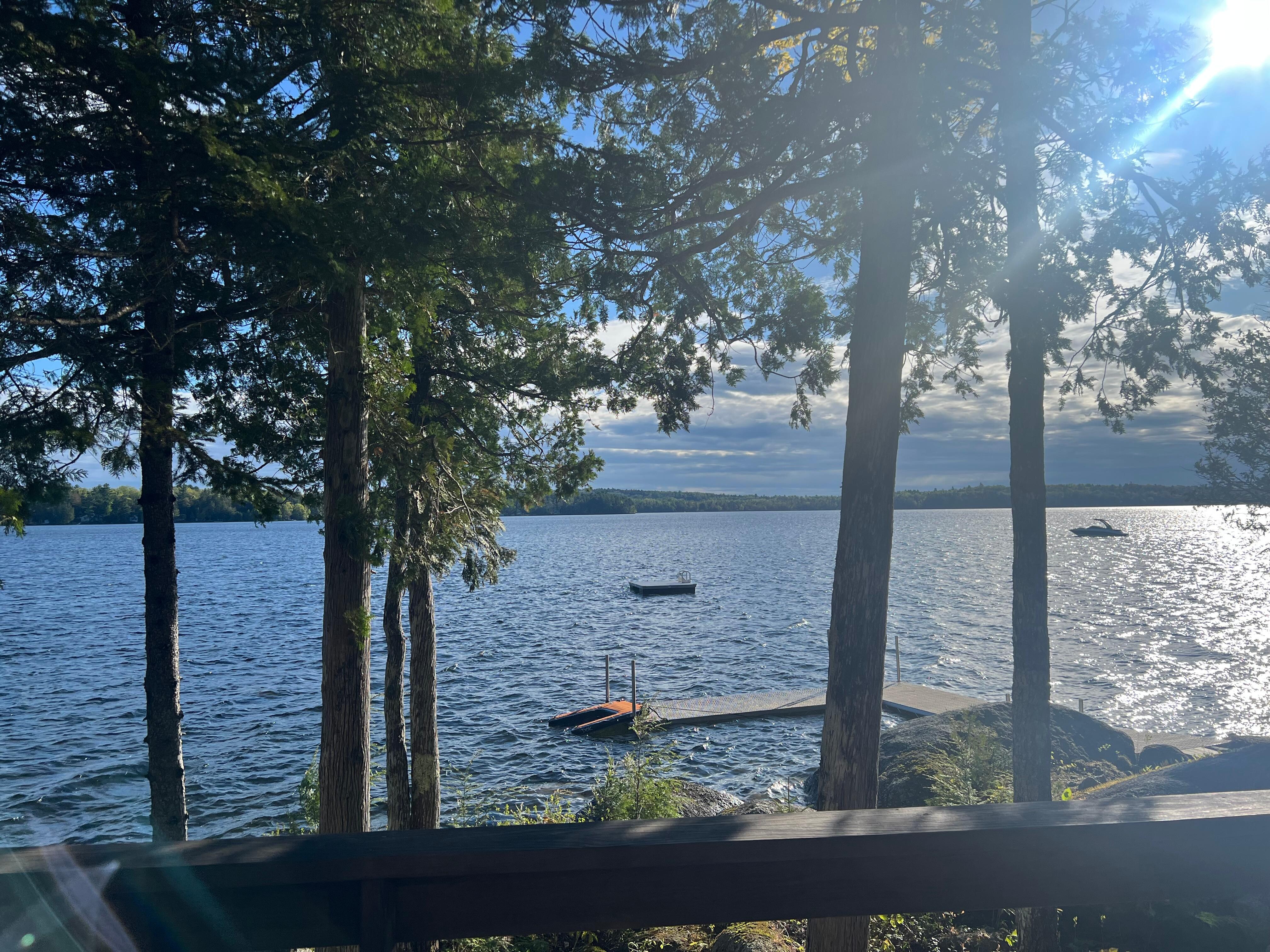 View of the deck. 