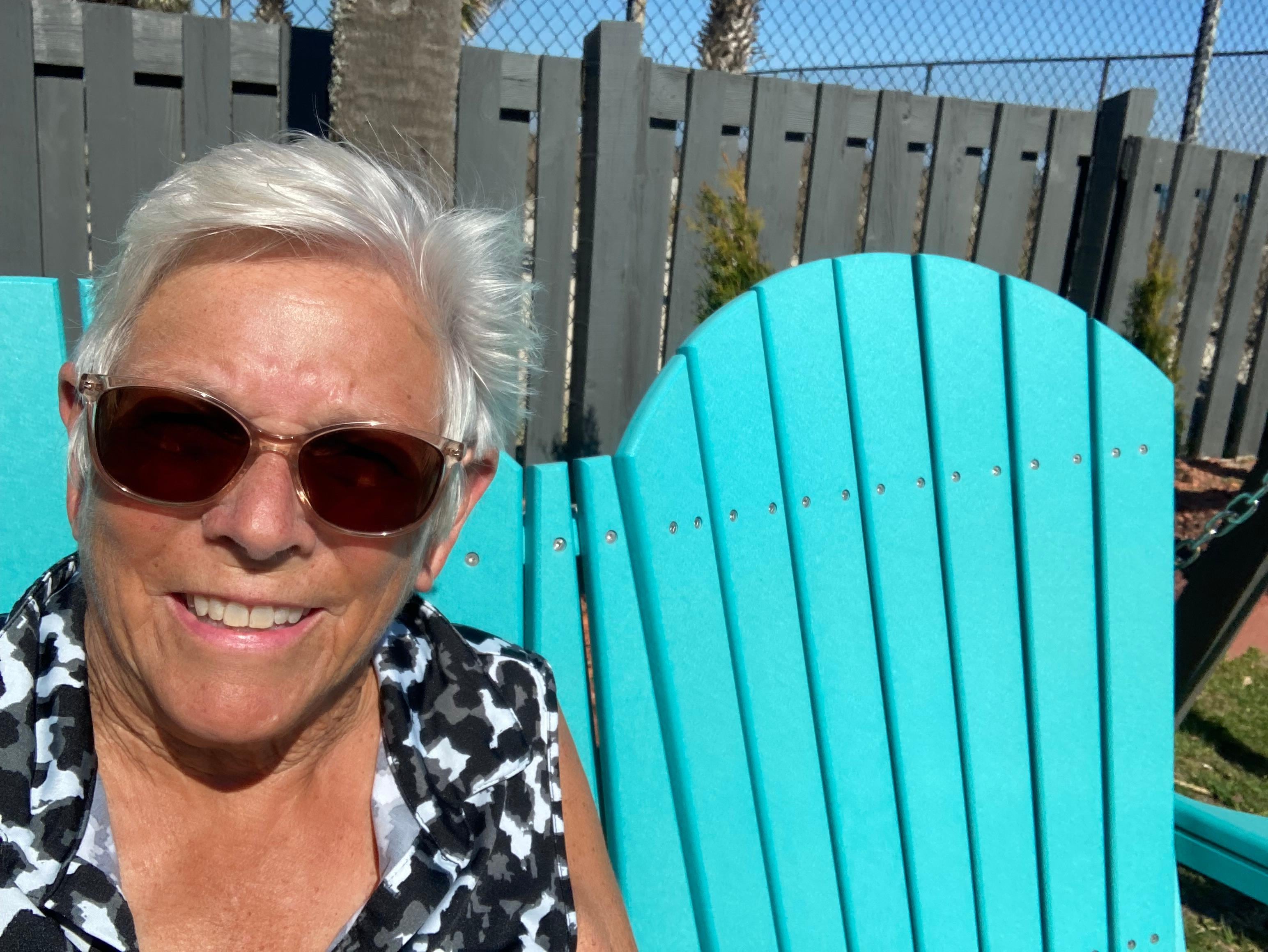 Comfy swing to enjoy outside