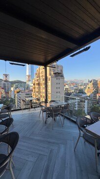 The restaurant on the top floor