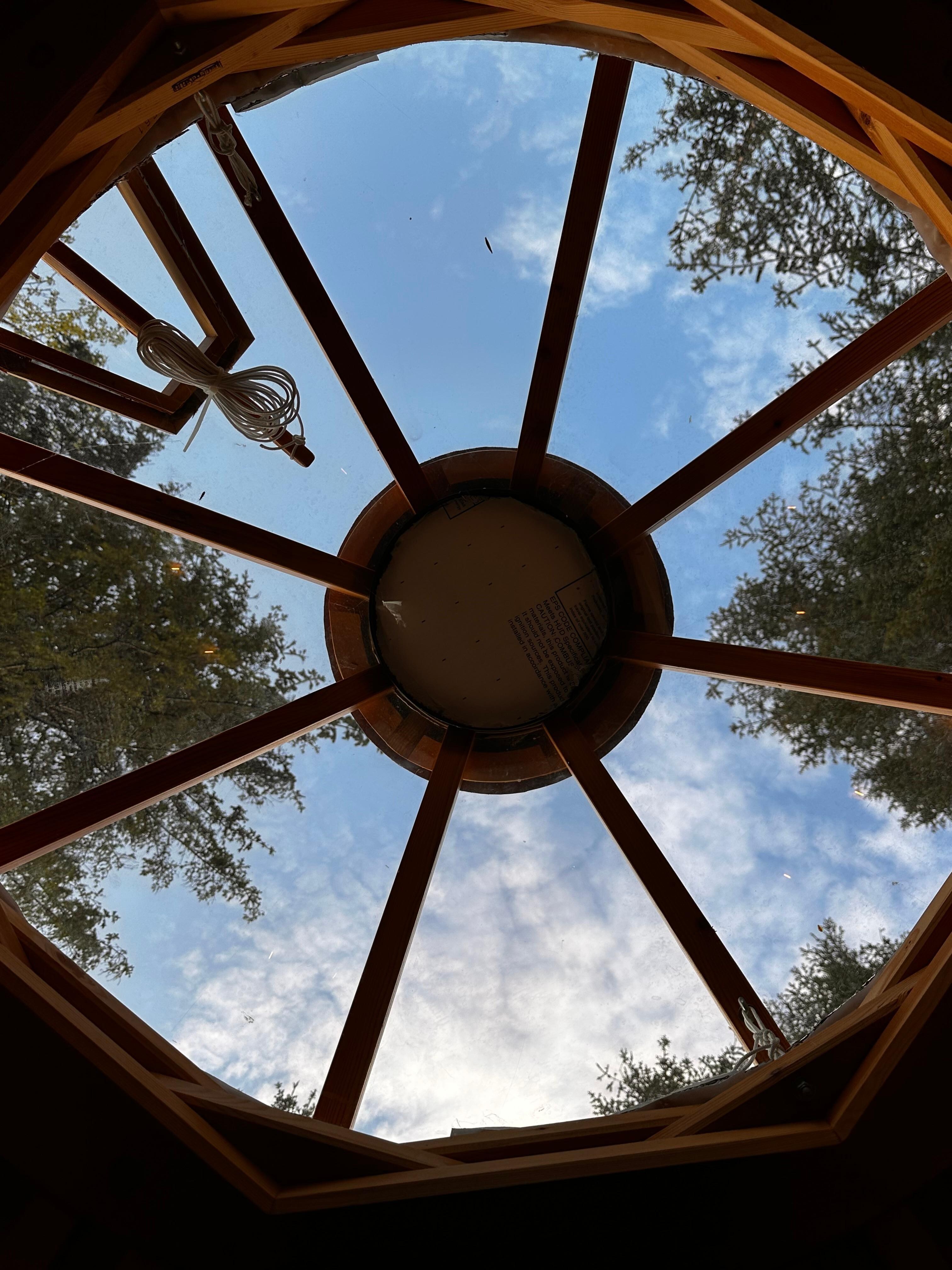 A view from the top bunk. 