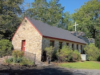 Church built around a rock