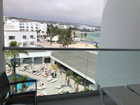 Sea View from Balcony obscured by wall