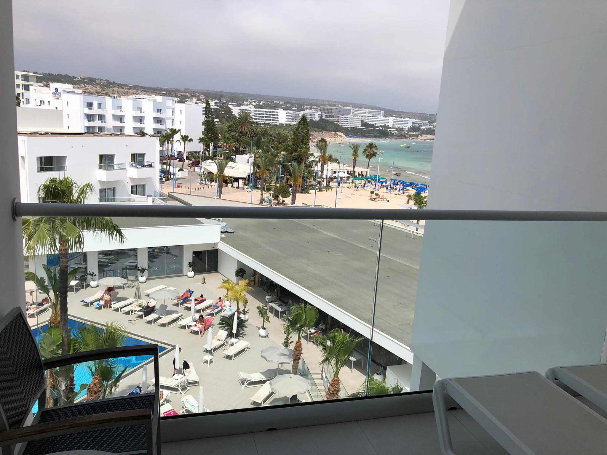 Sea View from Balcony obscured by wall