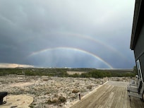 Rainbow from the back deck.