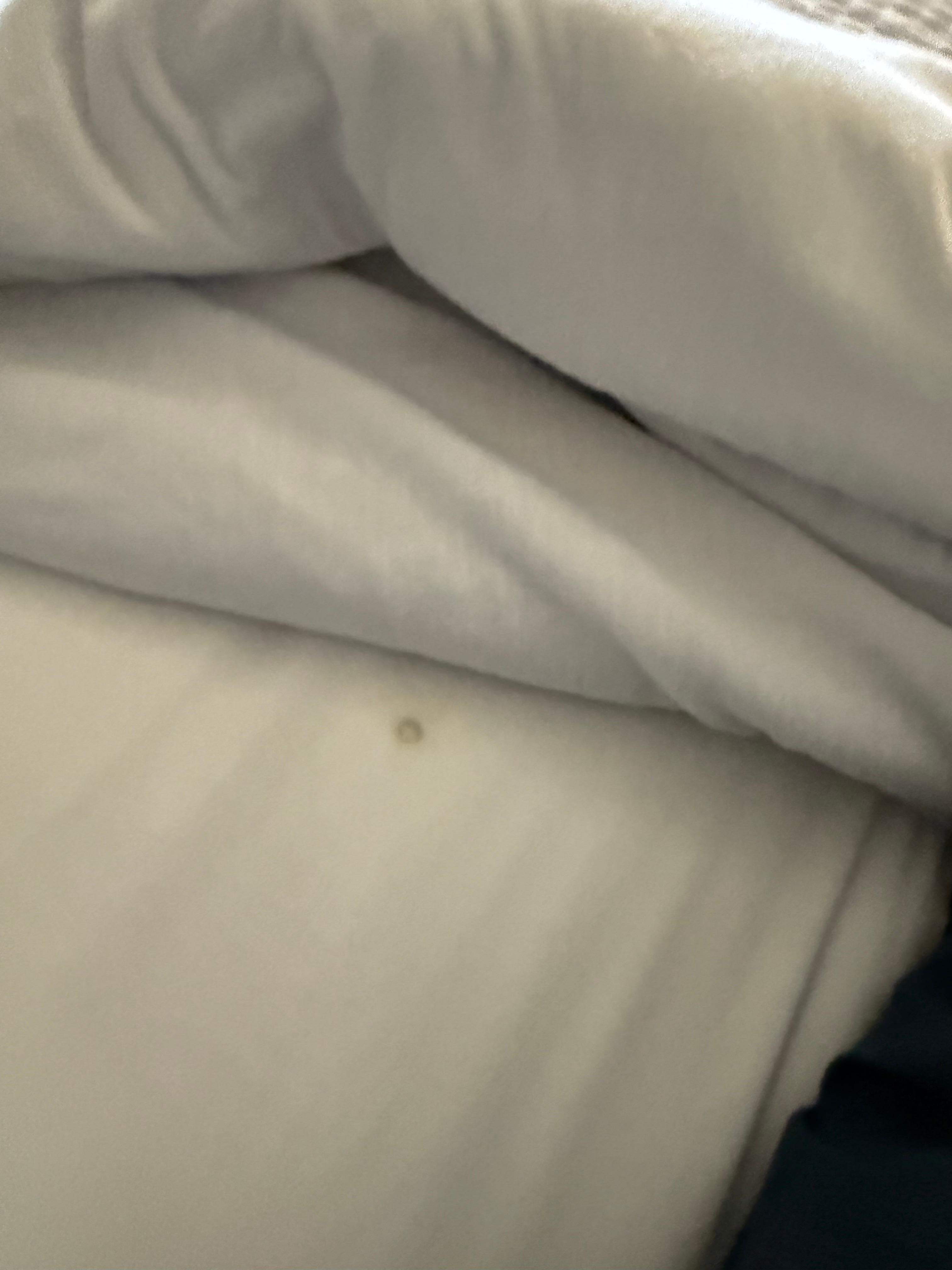 Sheets, after being changed. Ugh