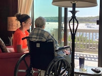 My mom’s view from the living room