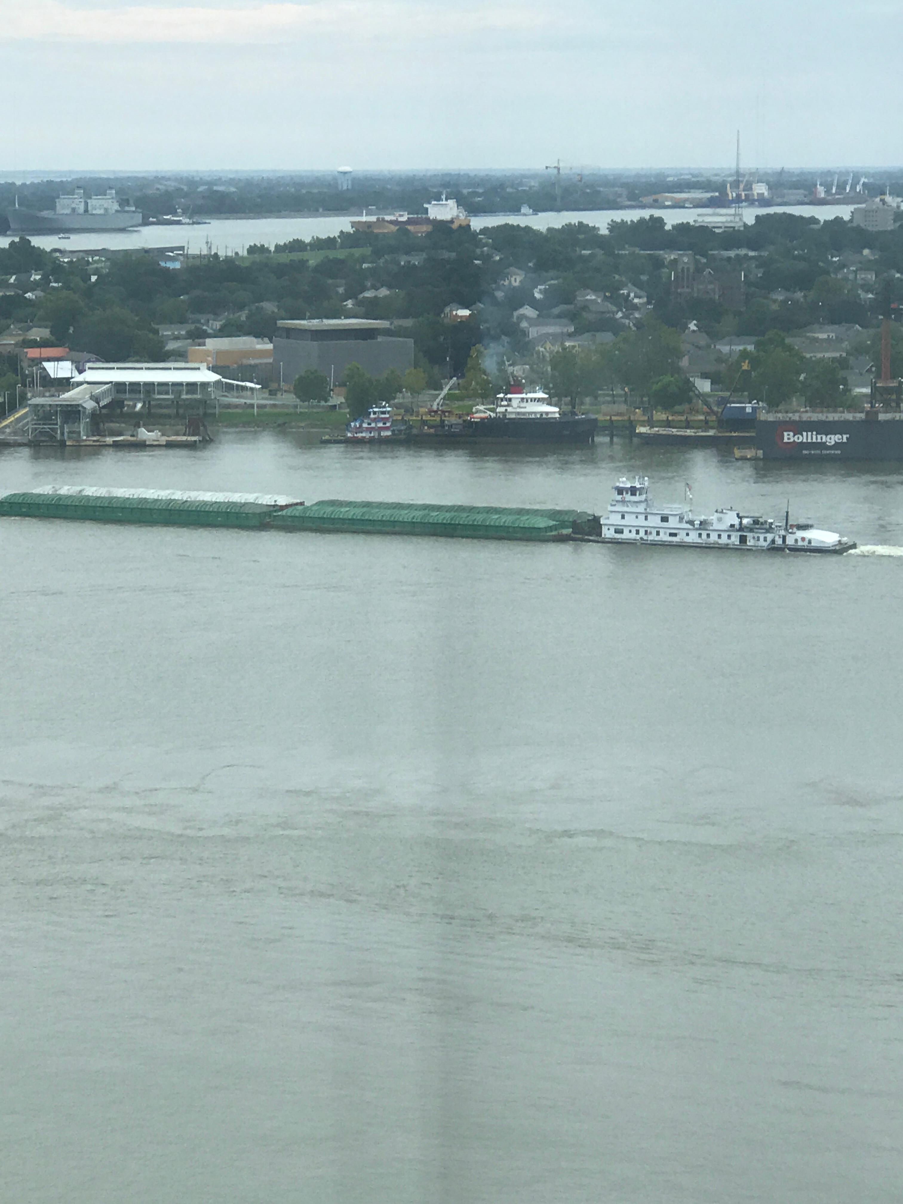 A barge on the canal