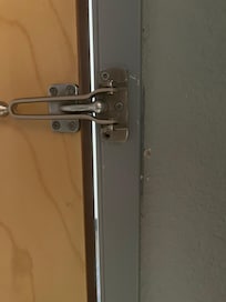 inside view - door completely closed