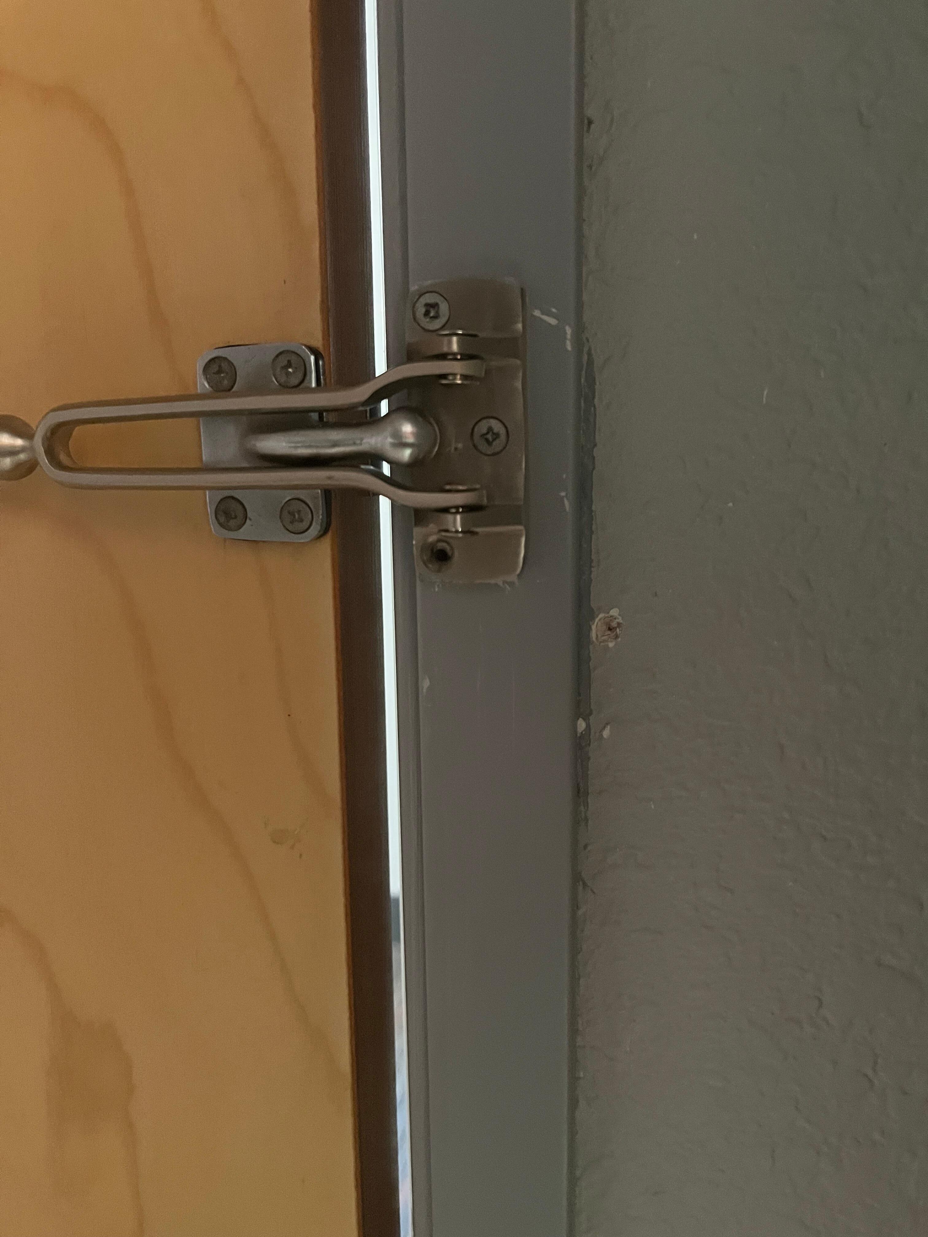 inside view - door completely closed