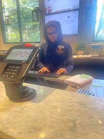 She has to be the most disrespectful person I ever encounter at a resort she made me switch rooms more than once cuz my ac broke with no sympathy and she had the worse attitude and was super rude