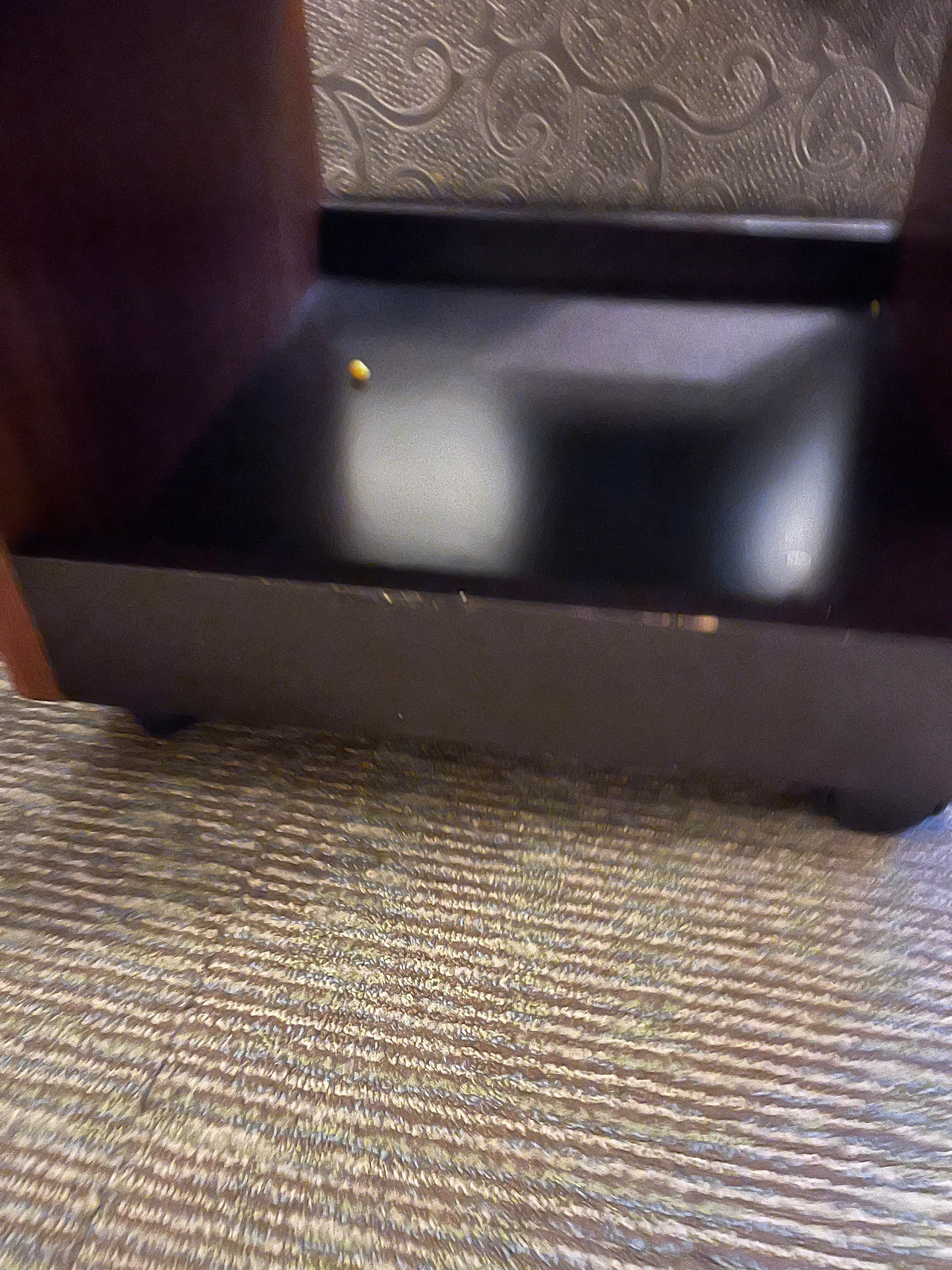 Cereal under ottoman 