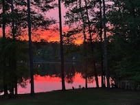Beautiful sunset from the deck!