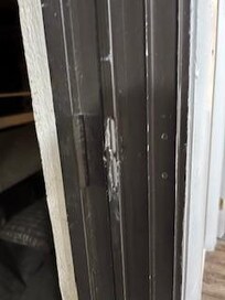 Stripped door frame causing it not to lock