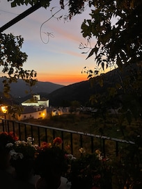 Sunset from the veranda.