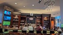 The bar and Starbucks!