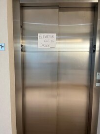 Broken elevator the pool was unavailable for use also.