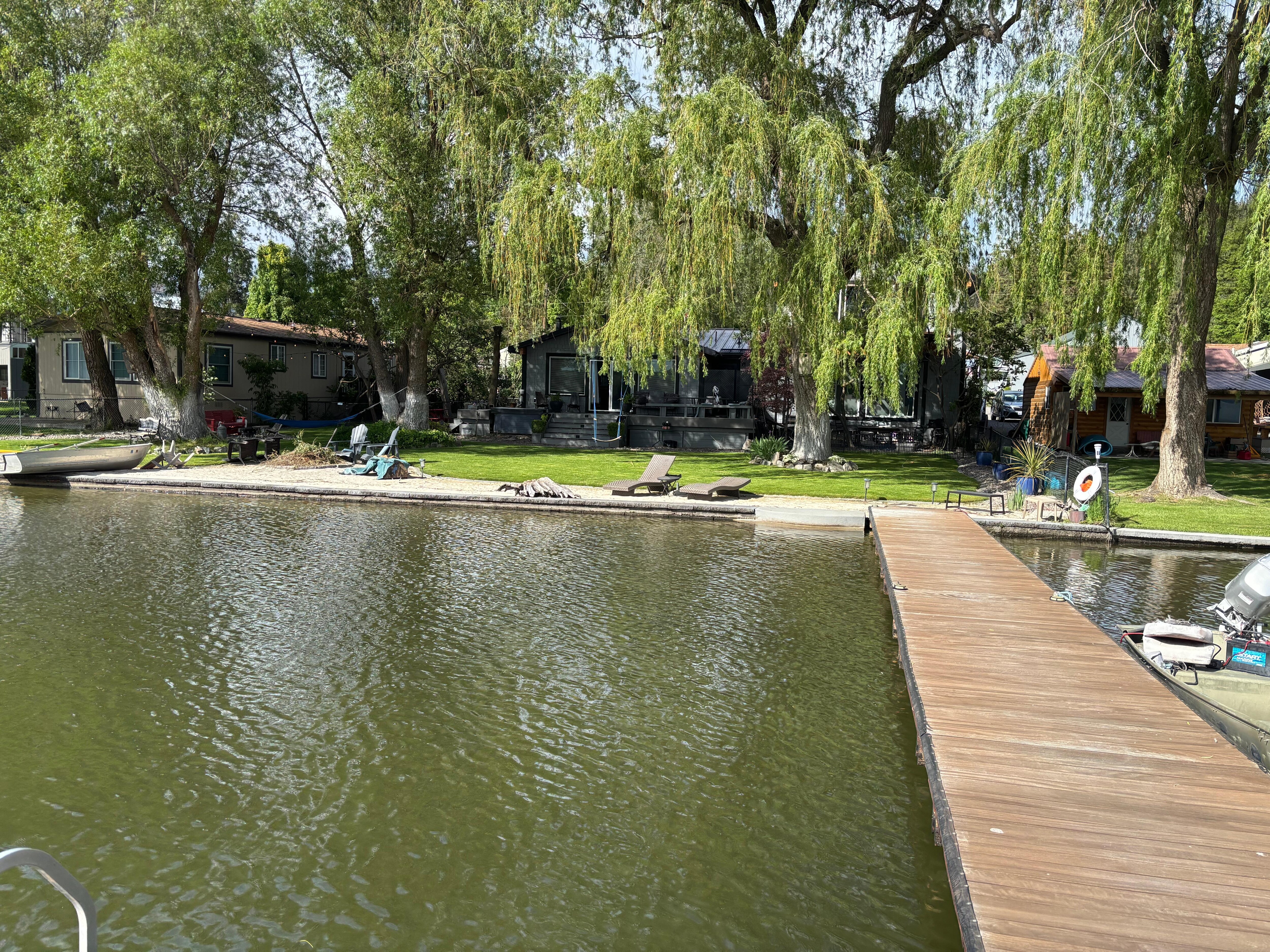 View of the house from the dock. 