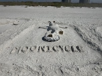 One of many sand sculptures on Tigertail BEACH