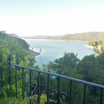 Vu de la salle du petit-déjeuner