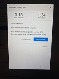 very slow internet speed