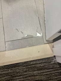 shower leakage (after having shower door closed entire shower)