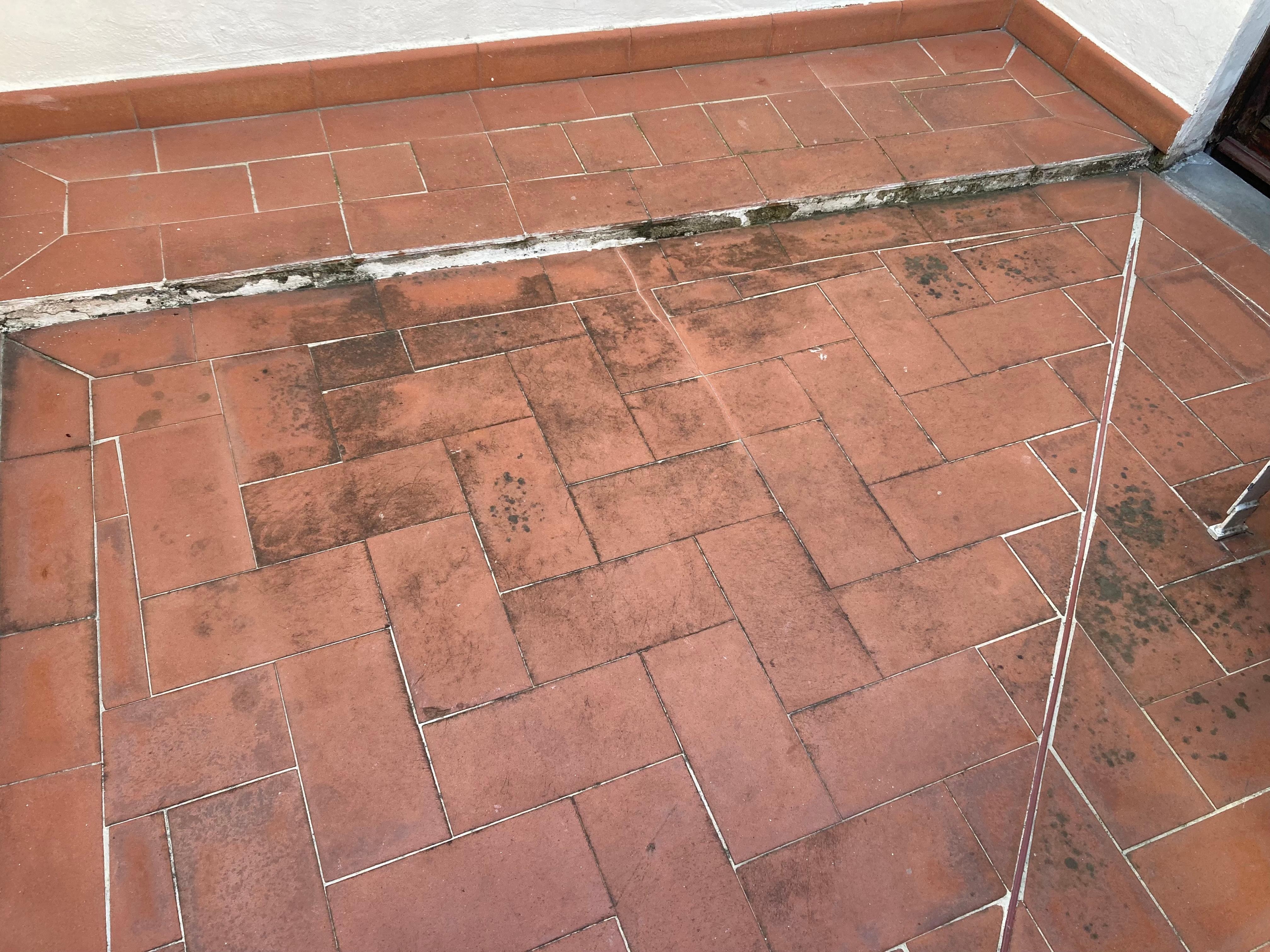 Disgusting condition of terrace