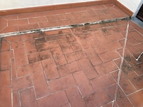 Disgusting condition of terrace