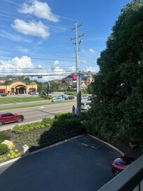 One of the parking lots, there’s also plenty of parking in back
