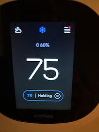 It was 75 when we arrived.