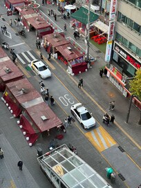 ホテル前の屋台