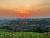 Les magnifiques couchers de soleil depuis le devant de la résidence