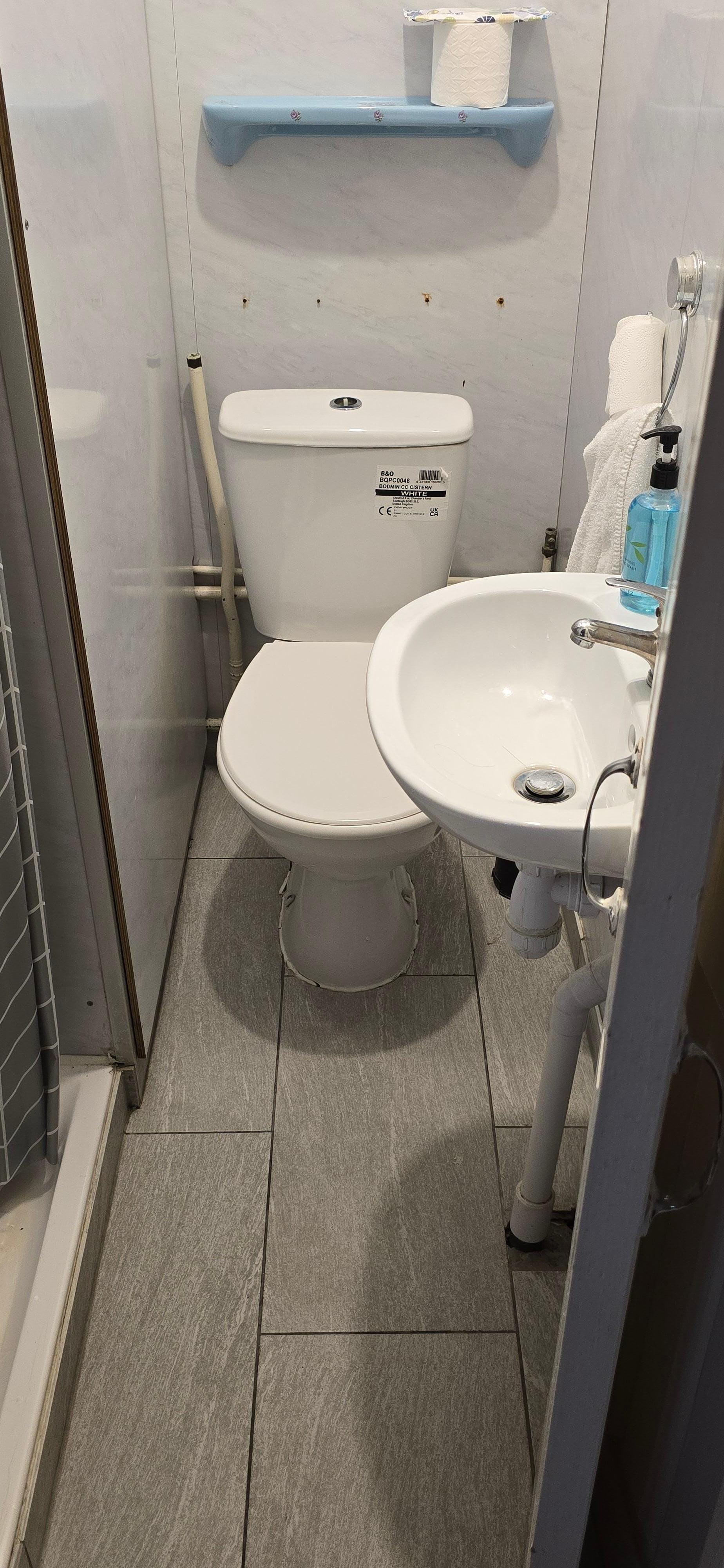 Toilet/shower room old but works