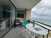 Balcony looking out onto ocean