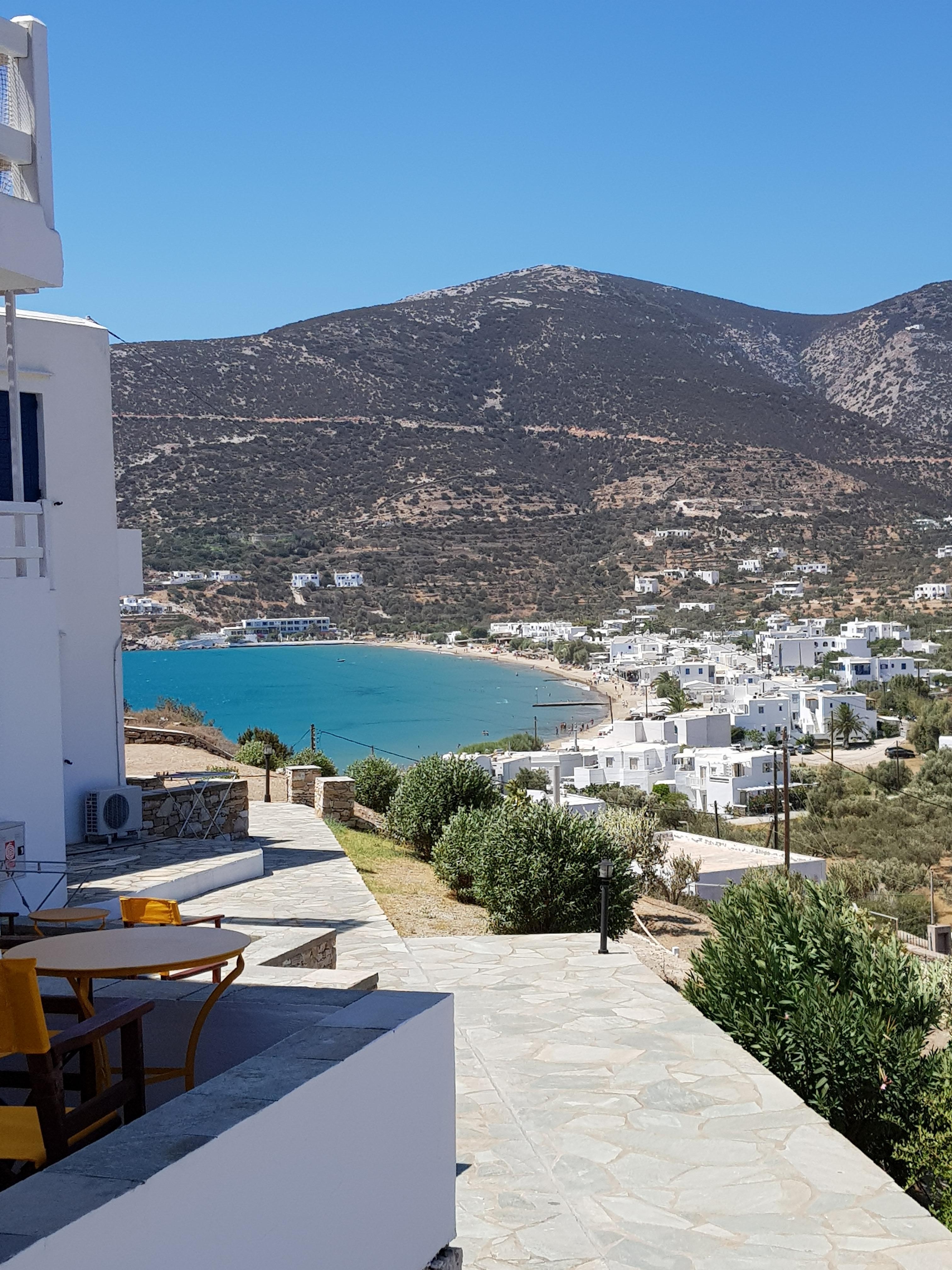 La plage vue de l'hôtel