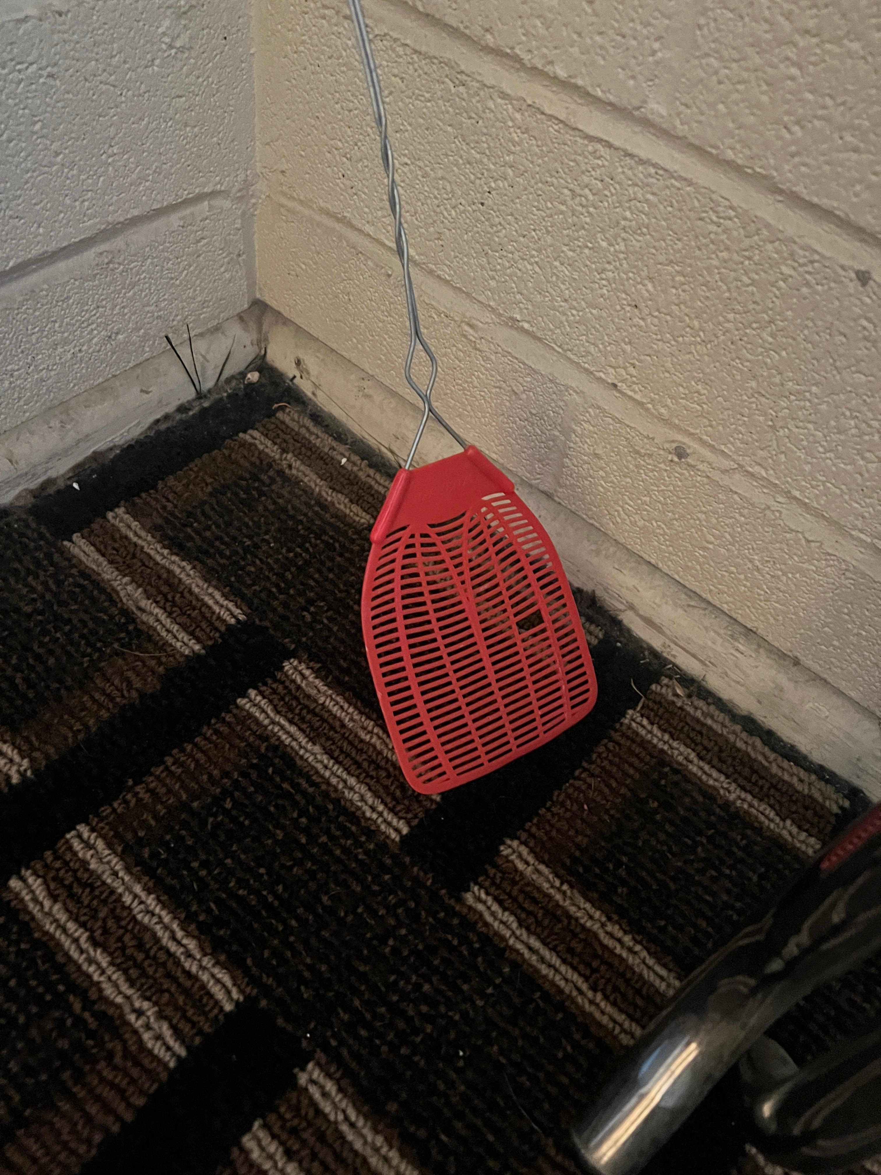 Well worn fly swatter! Yikes