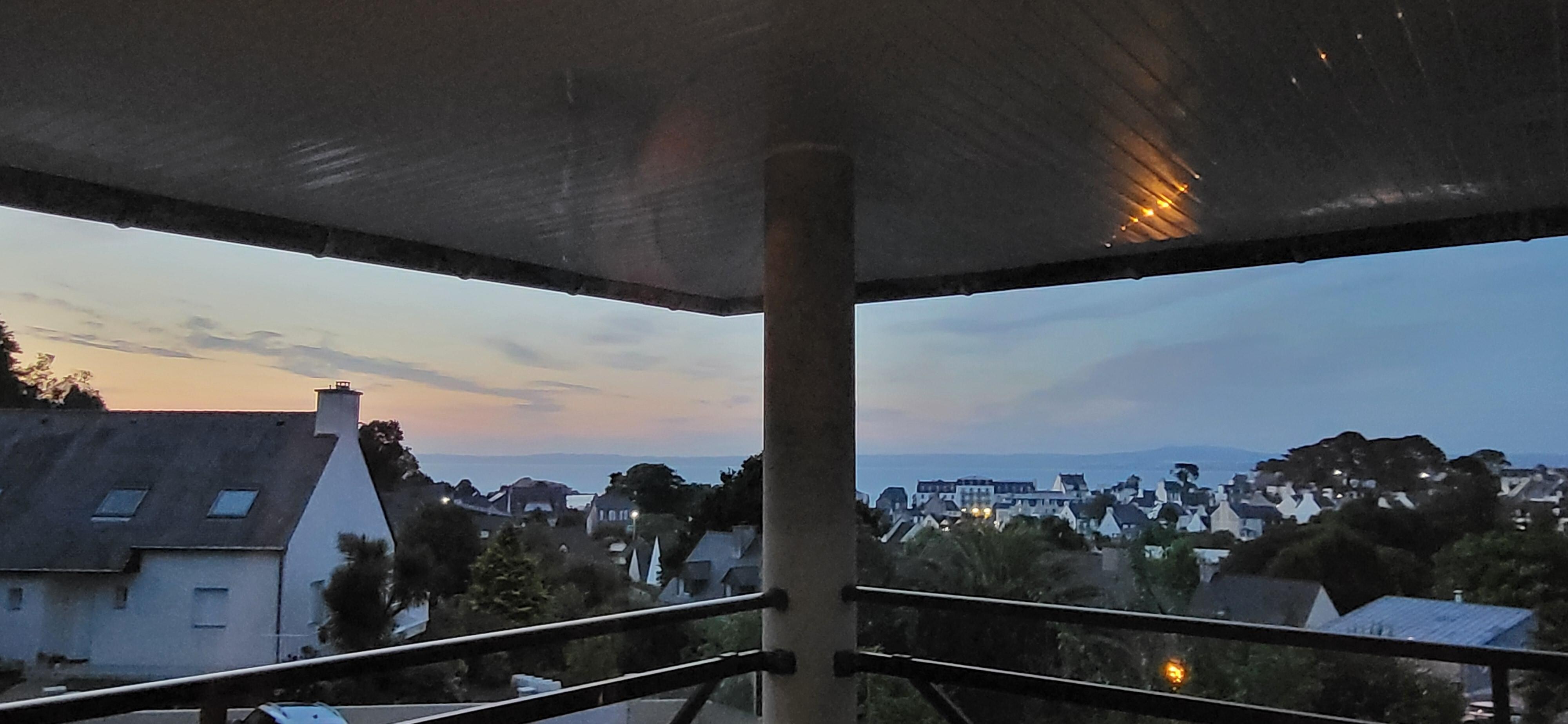 Coucher de soleil vu de l'appartement 