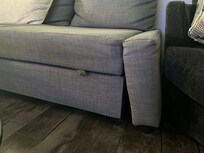 Broken couch arm