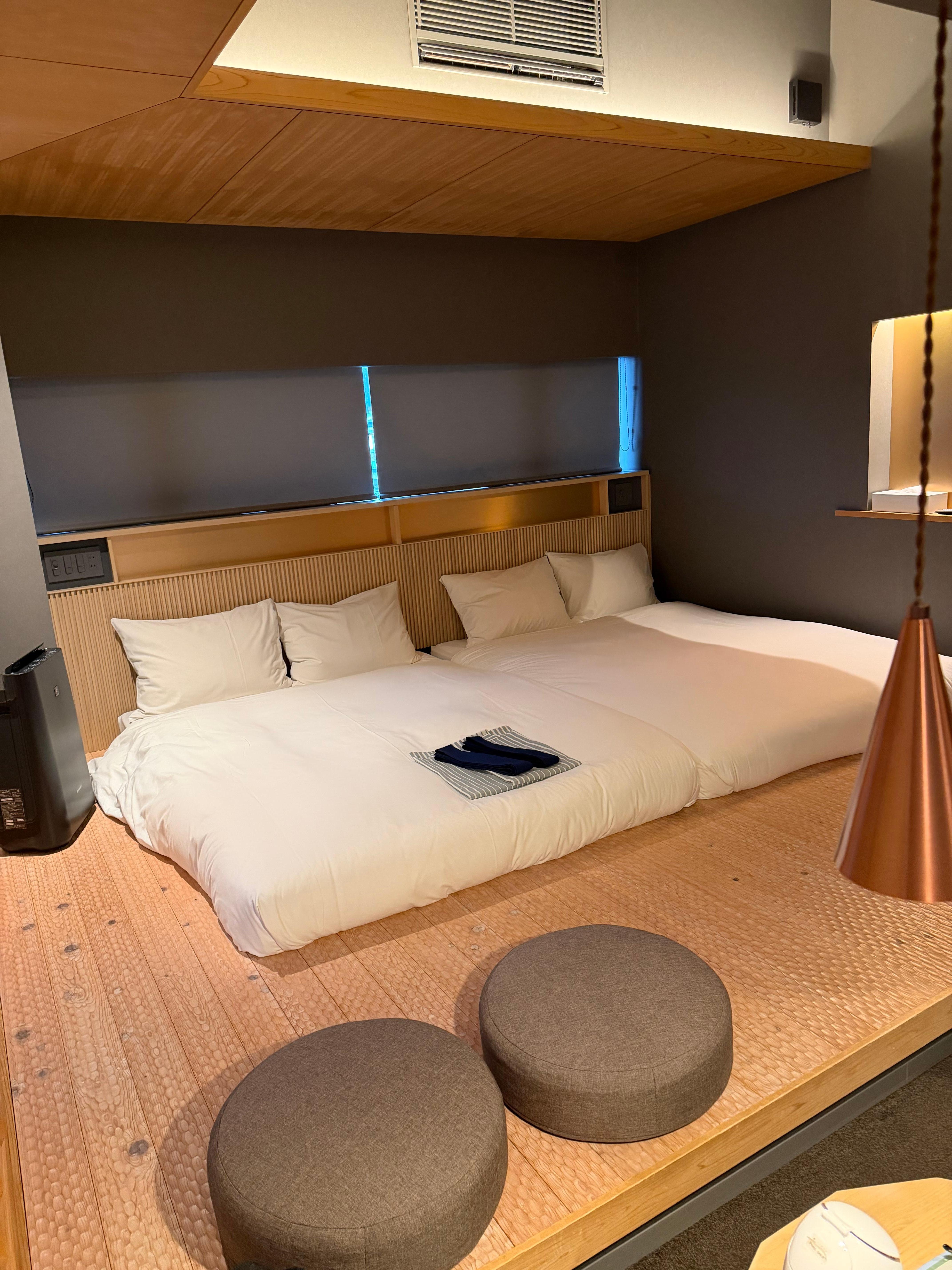 Room with a private toilet