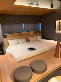 Room with a private toilet