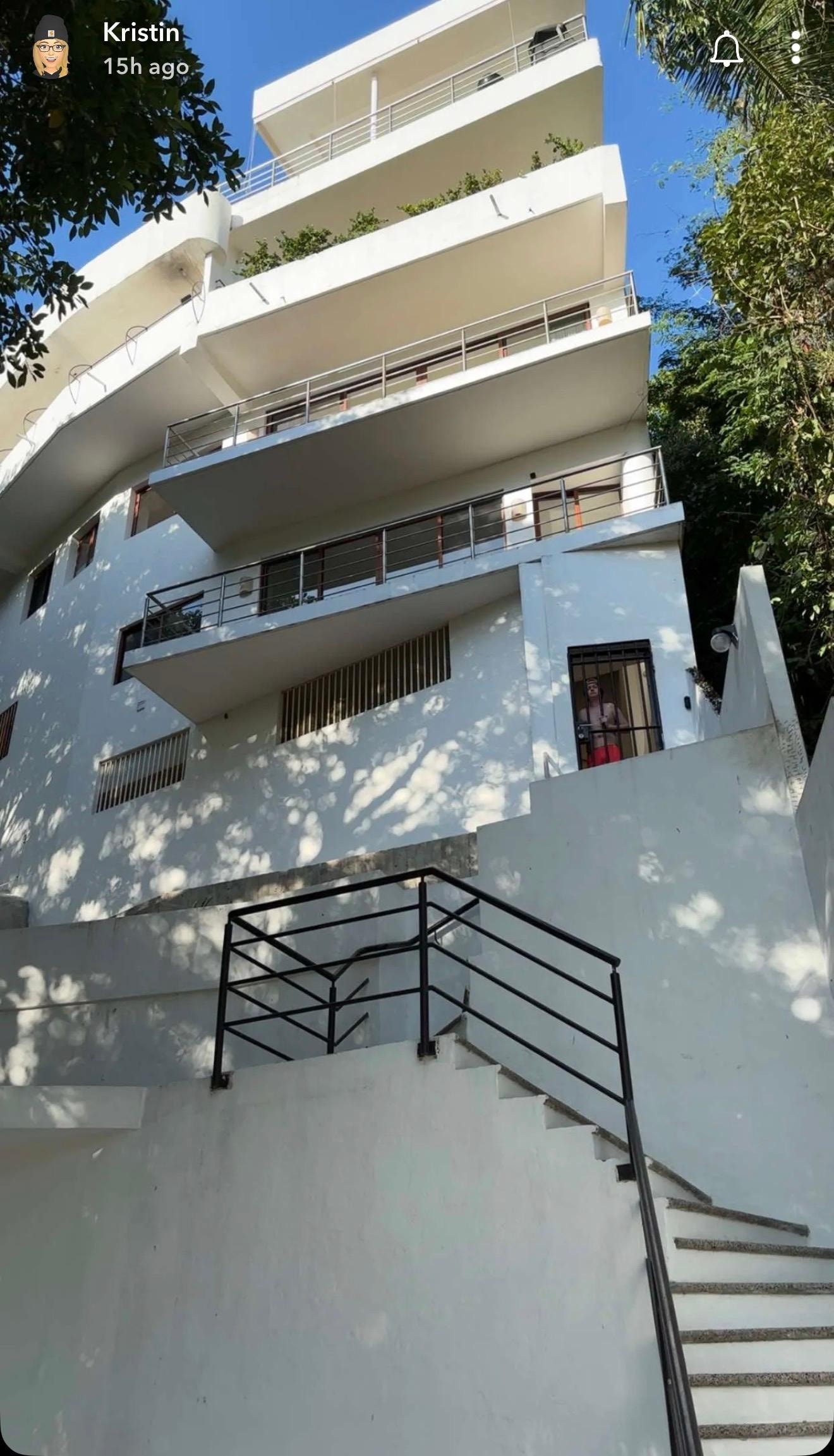 Back of the building