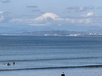 Mount Fuji View, from the beach, just a 2 minute walk